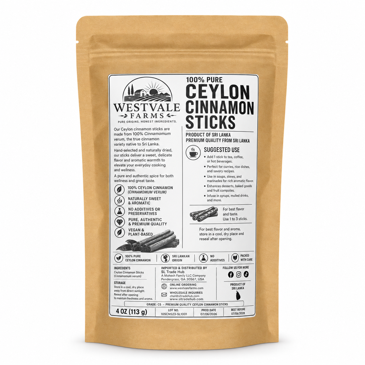 Ceylon Cinnamon Sticks