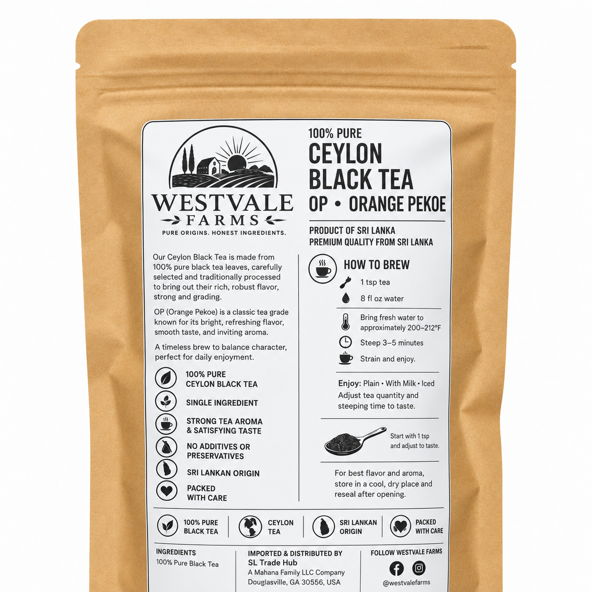 Ceylon Black Tea (OP) – Whole Leaf Tea