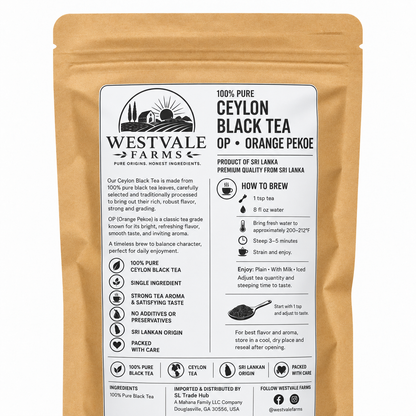 Ceylon Black Tea (OP) – Whole Leaf Tea